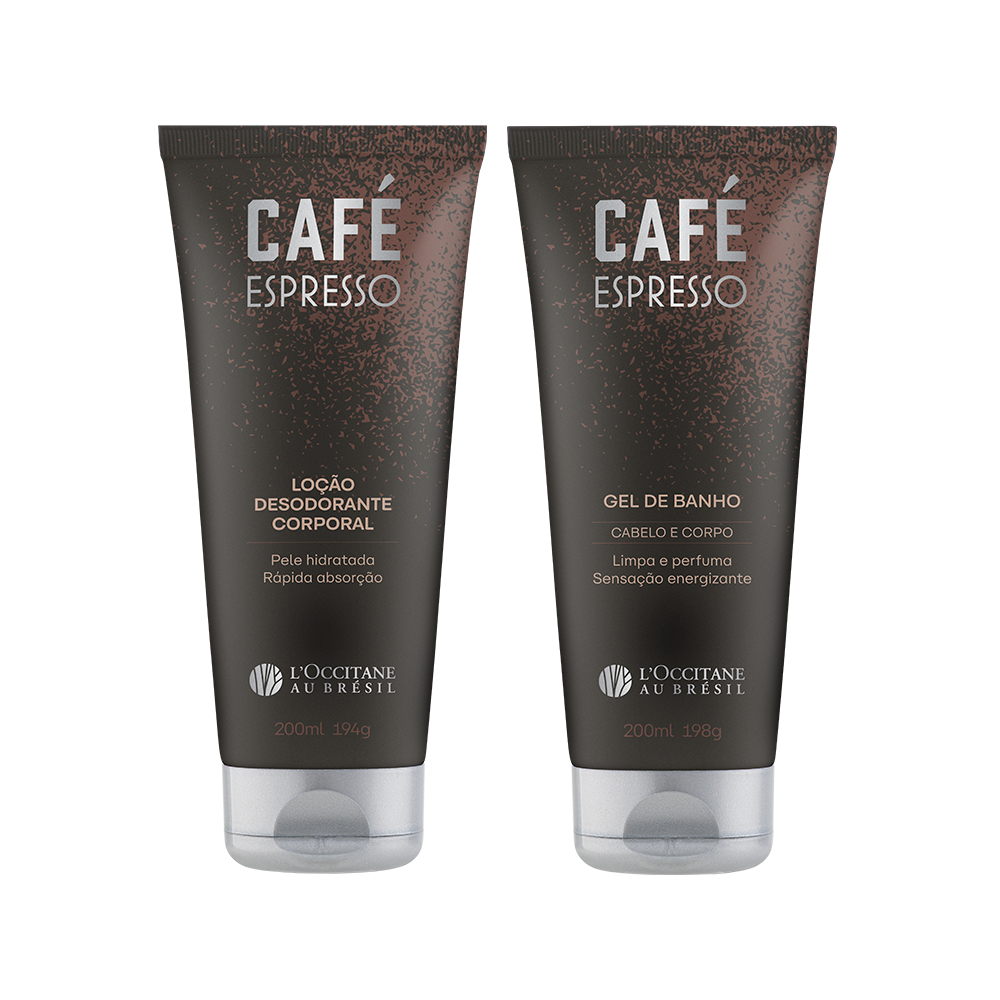 Combo Gel de Banho e Loção Corporal Café Espresso